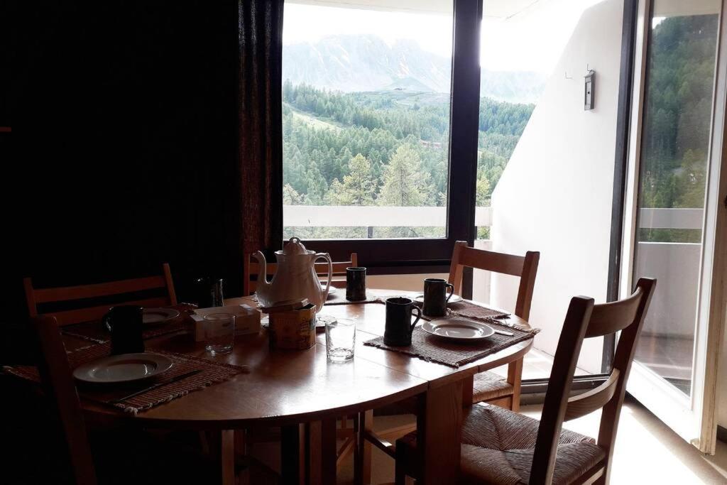 Studio Vue Sur La Montagne A Vars Les Claux Экстерьер фото